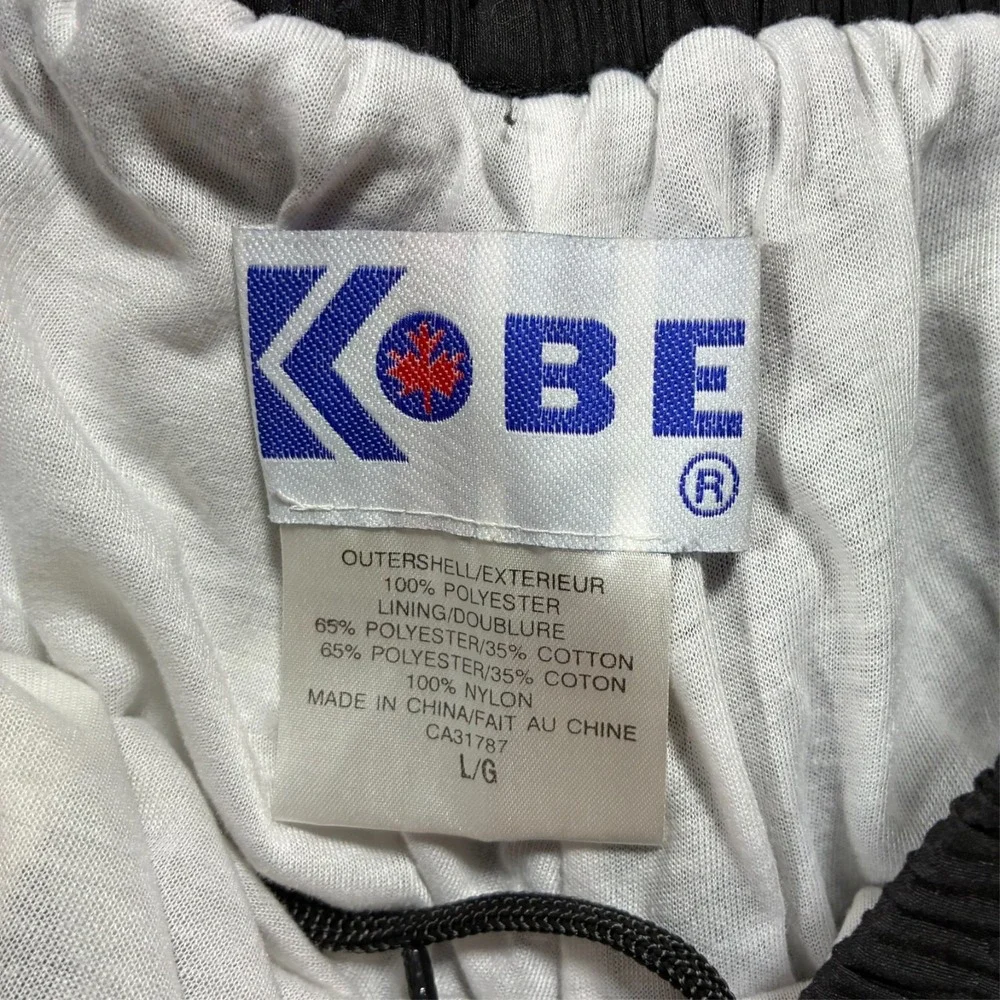 Kobe Athletic Pants Mens Size L Black Track Jogger Elastic Waist‎ Casual Sports